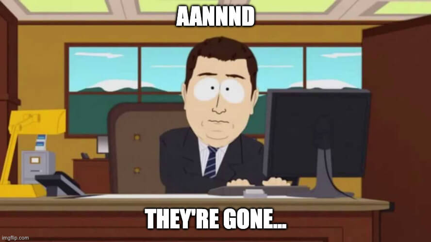 02 and they are gone