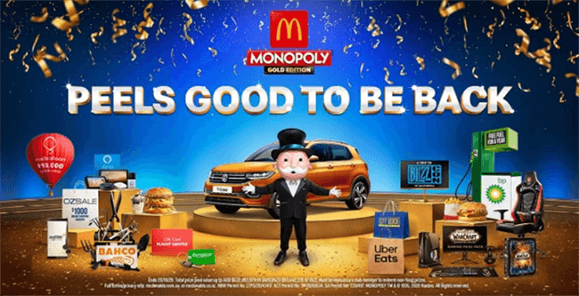 Buy to win giveaways Mcdonalds Monopoly