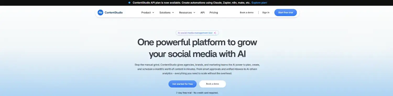 contentstudio homepage