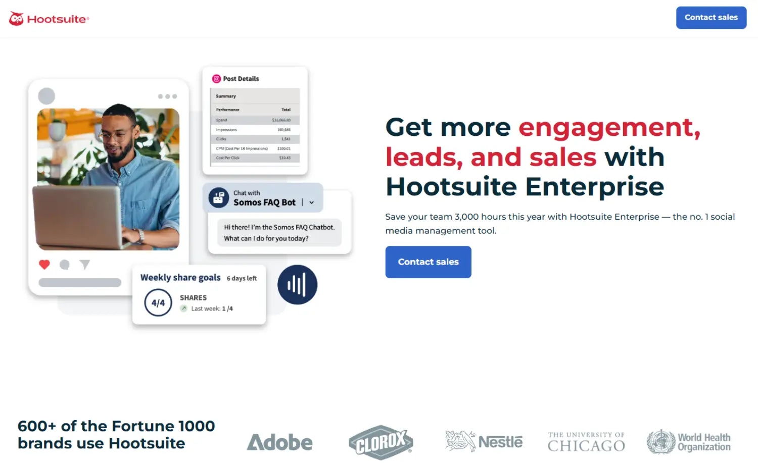 hootsuite homepage