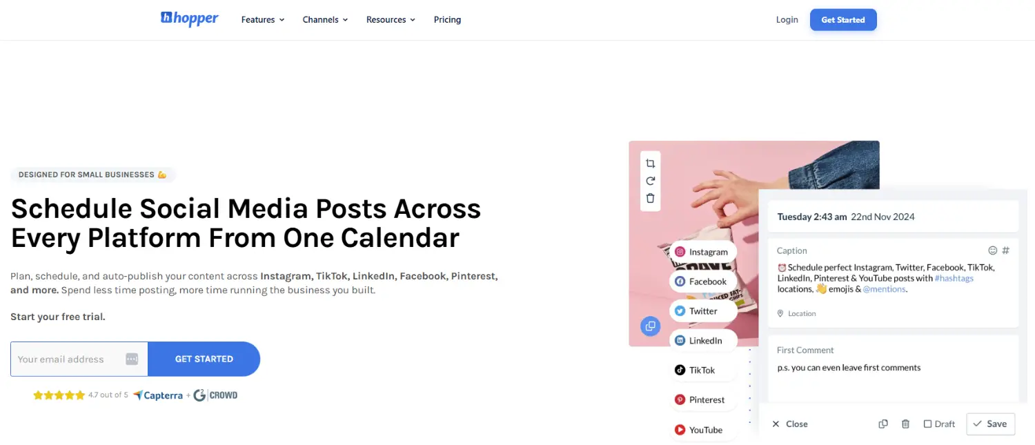 hopperhq homepage