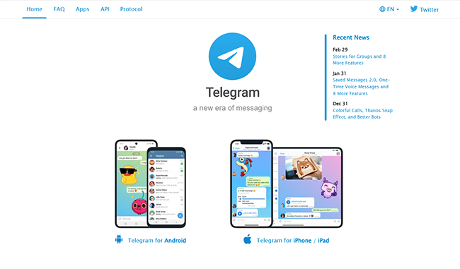 Telegram Homepage