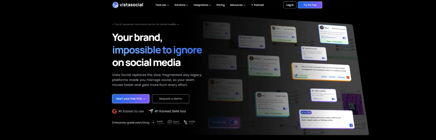 vista social homepage